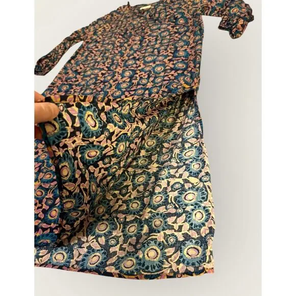 NATURAL LIFE Navy and Pink Floral Maxi Dress - Picture 5 of 13